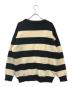 Hysteric Glamour (ヒステリックグラマー) HYS編込ボーダープルオーバー ブラック×イエロー サイズ:SIZE Free：10000円