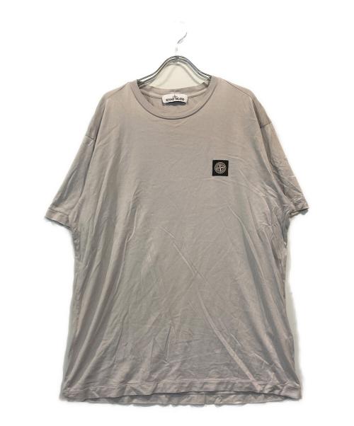 STONE ISLAND（ストーンアイランド）STONE ISLAND (ストーンアイランド) コットンジャージークルーネックS/Sロゴカットソー グレー サイズ:XLの古着・服飾アイテム