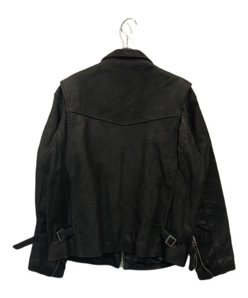 AVIREX（アヴィレックス）AVIREX (アヴィレックス) カウレザージャケット ブラック サイズ:SIZE Sの古着・服飾アイテム