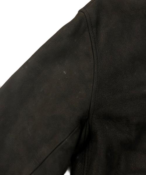 AVIREX（アヴィレックス）AVIREX (アヴィレックス) カウレザージャケット ブラック サイズ:SIZE Sの古着・服飾アイテム