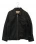 AVIREX（アヴィレックス）の古着「カウレザージャケット」｜ブラック