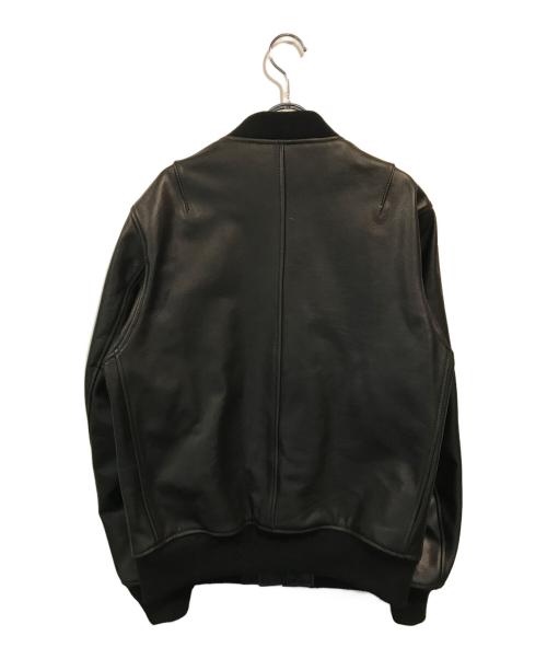 Schott（ショット）Schott (ショット) MA-1レザーブルゾン ブラック サイズ:Mの古着・服飾アイテム