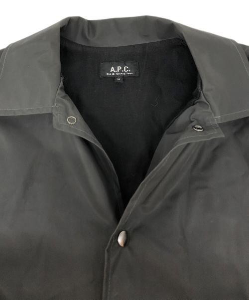 A.P.C.（アーペーセー）A.P.C. (アーペーセー) ROCK STEADYコーティングコーチジャケット ブラック サイズ:Mの古着・服飾アイテム
