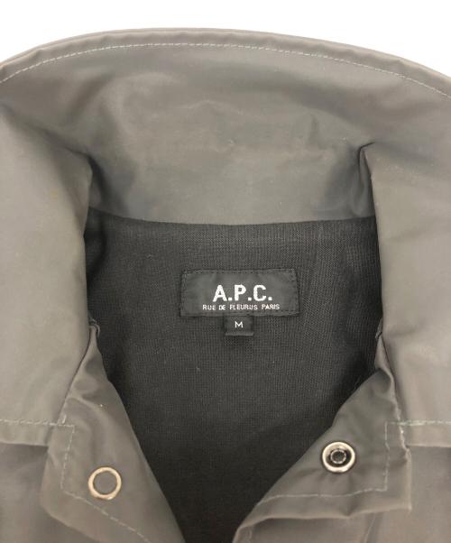 A.P.C.（アーペーセー）A.P.C. (アーペーセー) ROCK STEADYコーティングコーチジャケット ブラック サイズ:Mの古着・服飾アイテム