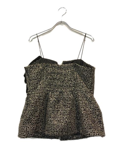 JUSGLITTY（ジャスグリッティー）JUSGLITTY (ジャスグリッティー) リボンビスチェ ブラック サイズ:2の古着・服飾アイテム