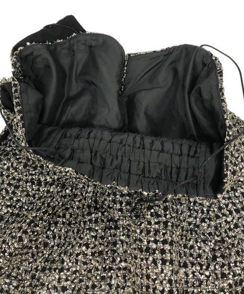 JUSGLITTY（ジャスグリッティー）JUSGLITTY (ジャスグリッティー) リボンビスチェ ブラック サイズ:2の古着・服飾アイテム