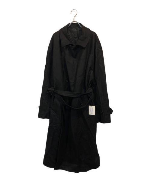 stein（シュタイン）stein (シュタイン) オーバーサイズドダブルブレステッドコート ブラック サイズ:SIZE Mの古着・服飾アイテム