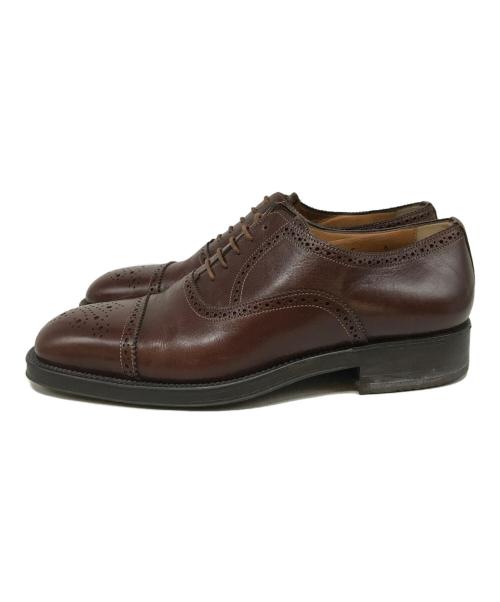 Santoni（サントーニ）Santoni (サントーニ) 内羽根ウィングチップシューズ ブラウン サイズ:6Fの古着・服飾アイテム