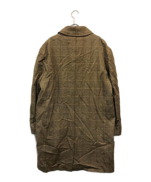BROOKS BROTHERS（ブルックスブラザーズ）BROOKS BROTHERS (ブルックスブラザーズ) チェックウールステンカラーコート ベージュ サイズ:SIZE 40Rの古着・服飾アイテム