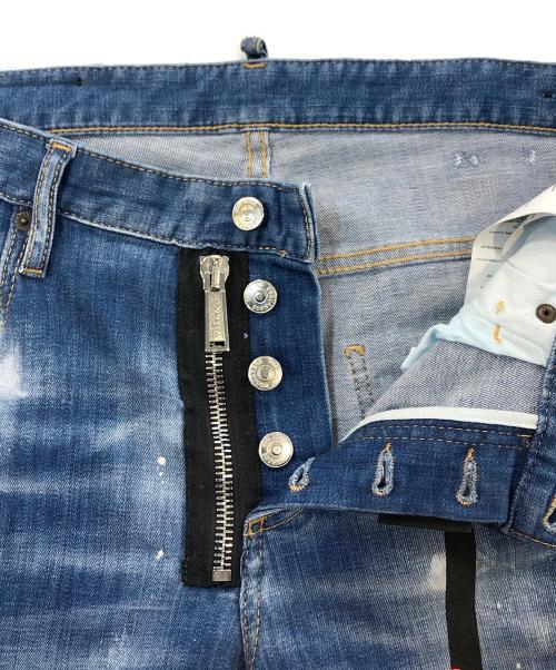 DSQUARED2（ディースクエアード）DSQUARED2 (ディースクエアード) ICON 4EVER MEDIUM WASH SKATER JEAN インディゴ サイズ:SIZE 48の古着・服飾アイテム