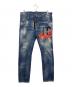 DSQUARED2（ディースクエアード）の古着「ICON 4EVER MEDIUM WASH SKATER JEAN」｜インディゴ