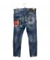 DSQUARED2 (ディースクエアード) ICON 4EVER MEDIUM WASH SKATER JEAN インディゴ サイズ:SIZE 48：25000円