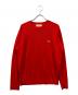 MAISON KITSUNE（メゾンキツネ）の古着「ワッペンニット」｜レッド