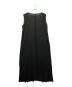 PLEATS PLEASE (プリーツプリーズ) センターシームノースリーブプリーツワンピース ブラック サイズ:4：18000円