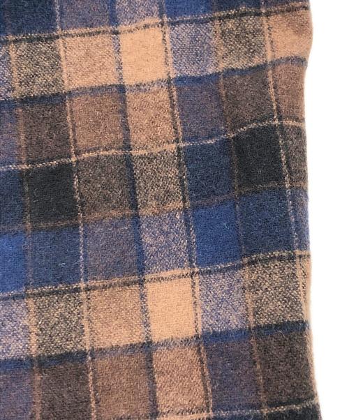 PENDLETON（ペンドルトン）PENDLETON (ペンドルトン) 70’sチェックウールシャツ ブラウン×ネイビー サイズ:Lの古着・服飾アイテム