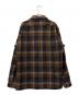 PENDLETON (ペンドルトン) 70’sチェックウールシャツ ブラウン×ネイビー サイズ:L：10000円