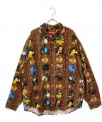 SUPREMEシュプリーム）の古着「Hardcore Printed Corduroy Shirt」｜ブラウン