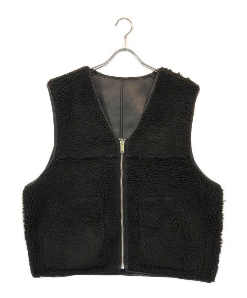 SUPREME（シュプリーム）Supreme (シュプリーム) Reversible Faux Shearling Work Vest ブラック サイズ:SIZE Lの古着・服飾アイテム