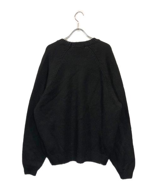 SUPREME（シュプリーム）Supreme (シュプリーム) Flocked Logo Sweater ブラック サイズ:SIZE Lの古着・服飾アイテム