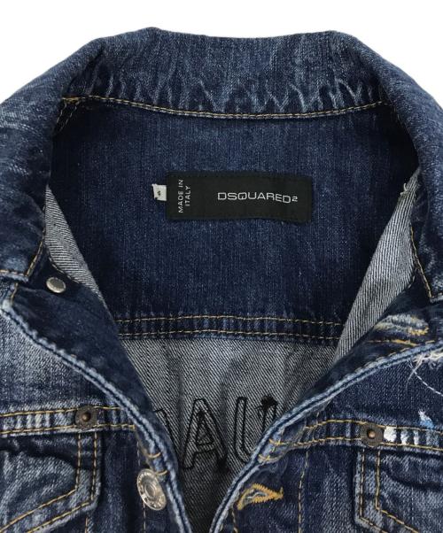 DSQUARED2（ディースクエアード）DSQUARED2 (ディースクエアード) カットオフデニムベスト インディゴ サイズ:44の古着・服飾アイテム