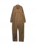 AURALEEオーラリー）の古着「フィンクスハードツイストギャバジンジャンプスーツ」｜ベージュ
