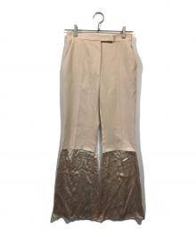 FENDI（フェンディ）の古着「テーラードギャバジントラウザー」｜ピンク