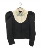 Sov.ソブ）の古着「レース襟付きジャケット」｜ネイビー