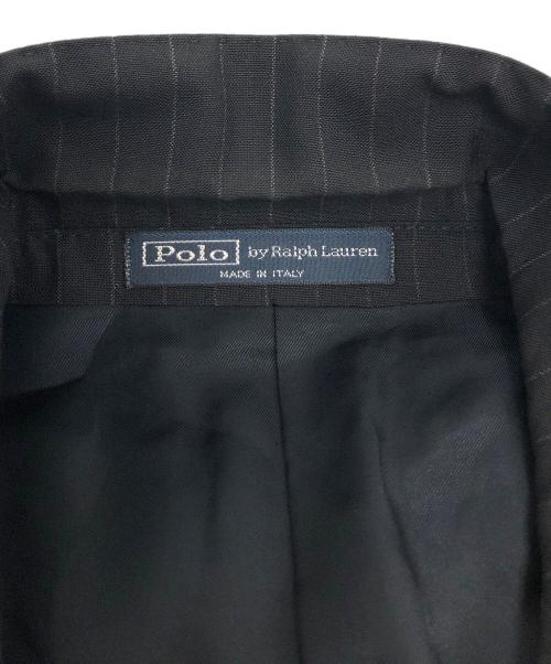 POLO RALPH LAUREN（ポロ・ラルフローレン）POLO RALPH LAUREN (ポロ・ラルフローレン) 3Bストライプセットアップスーツ ブラック サイズ:38の古着・服飾アイテム