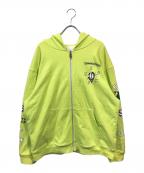 CHROME HEARTS×MattyBoyクロムハーツ×マッティボーイ）の古着「プリントダガージップパーカー」｜イエロー