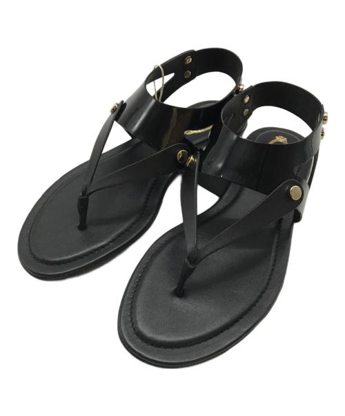 TOD'S（トッズ）TOD'S (トッズ) トングサンダル ブラック サイズ:351/2の古着・服飾アイテム