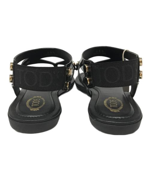 TOD'S（トッズ）TOD'S (トッズ) トングサンダル ブラック サイズ:351/2の古着・服飾アイテム