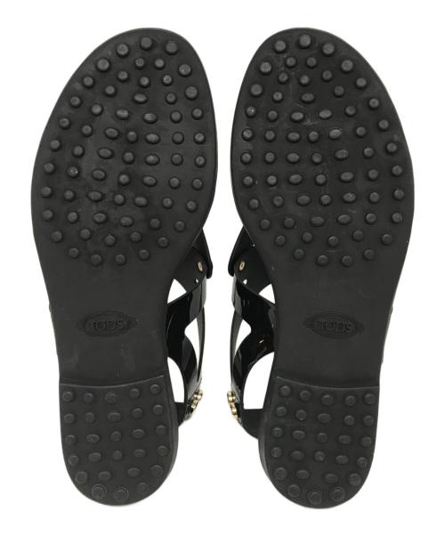 TOD'S（トッズ）TOD'S (トッズ) トングサンダル ブラック サイズ:351/2の古着・服飾アイテム