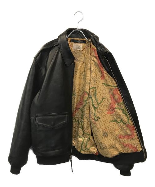 AVIREX（アヴィレックス）AVIREX (アヴィレックス) A-2フライトジャケット ブラック サイズ:44の古着・服飾アイテム