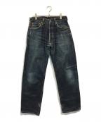 EVISUエヴィス）の古着「家紋カモメラメプリントデニムパンツ」｜インディゴ