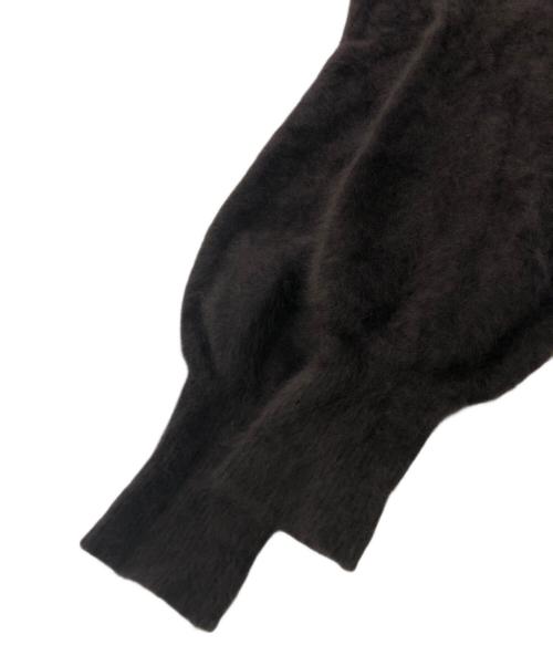 anuans（アニュアンス）anuans (アニュアンス) ラクーンオフショルニットプルオーバー ブラウン サイズ:SIZE Freeの古着・服飾アイテム