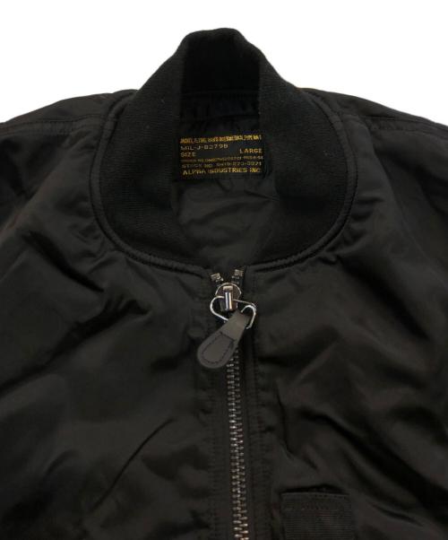 ALPHA（アルファ）ALPHA (アルファ) MA-1 DOBBS VINTAGE ブラック サイズ:SIZE Lの古着・服飾アイテム