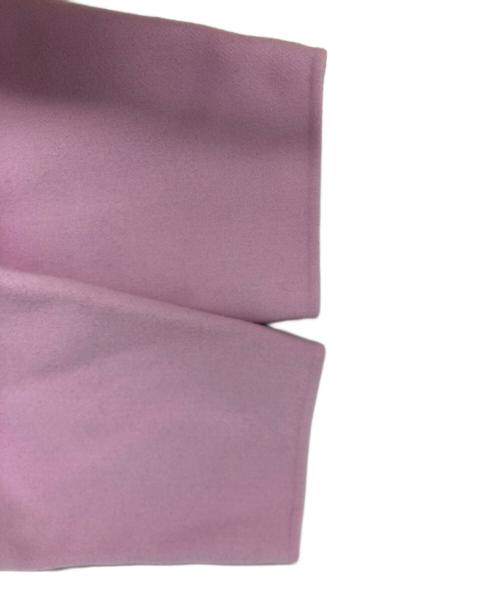 LE PHIL（ル フィル）LE PHIL (ル フィル) ソフトウールリバーハーフコート ピンクの古着・服飾アイテム