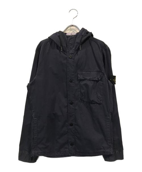 STONE ISLAND（ストーンアイランド）STONE ISLAND (ストーンアイランド) オーバーシャツ フードブルゾン ネイビー サイズ:Mの古着・服飾アイテム