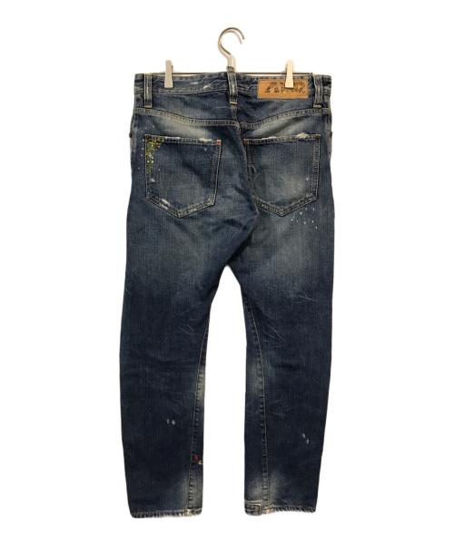 DSQUARED2（ディースクエアード）DSQUARED2 (ディースクエアード) ダメージデニムパンツ インディゴ サイズ:46の古着・服飾アイテム