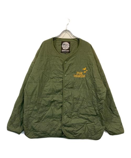 PUNK DRUNKERS（パンクドランカーズ）PUNK DRUNKERS (パンクドランカーズ) 吸血鬼ルティングジャケット オリーブ サイズ:XLの古着・服飾アイテム