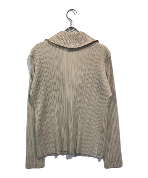 PLEATS PLEASE（プリーツプリーズ）PLEATS PLEASE (プリーツプリーズ) プリーツ2Bジャケット ベージュ サイズ:4の古着・服飾アイテム