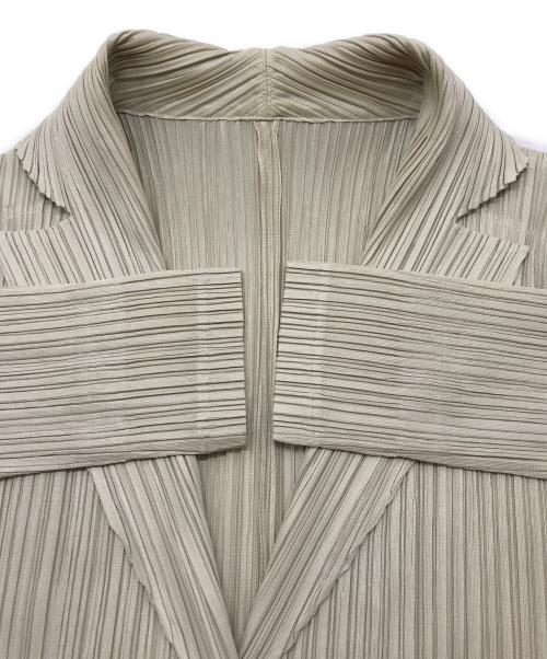 PLEATS PLEASE（プリーツプリーズ）PLEATS PLEASE (プリーツプリーズ) プリーツ2Bジャケット ベージュ サイズ:4の古着・服飾アイテム