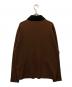 CABAN (キャバン) コットンカシミヤ エンブレムポロカーディガン ブラウン サイズ:L：16000円