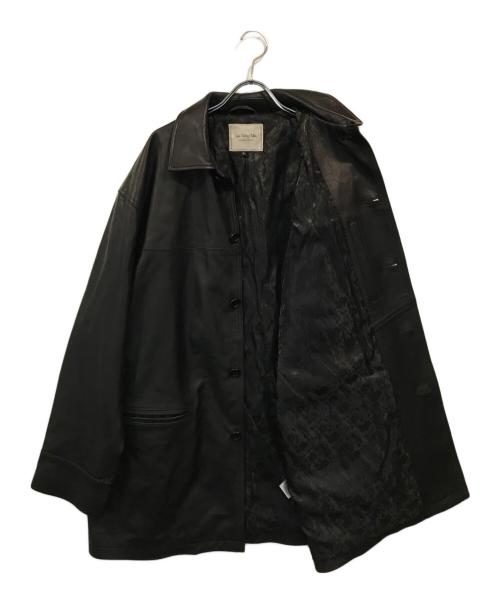 Jeans Factory Clothes（ジーンズファクトリークローズ）Jeans Factory Clothes (ジーンズファクトリークローズ) ラムレザーカーコート ブラック サイズ:Lの古着・服飾アイテム