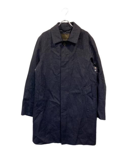 MACKINTOSH LONDON（マッキントッシュ ロンドン）MACKINTOSH LONDON (マッキントッシュ ロンドン) ウールシルクステンカラーコート ネイビー サイズ:40の古着・服飾アイテム