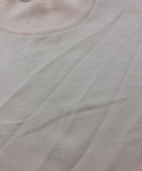 GRAN SASSO（グランサッソ）GRAN SASSO (グランサッソ) 12ゲージウールソリッドモックネックニットセーター ベージュ サイズ:48の古着・服飾アイテム