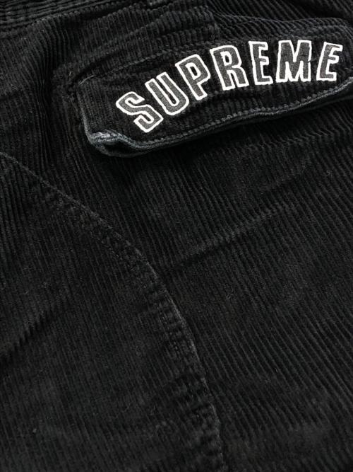 SUPREME（シュプリーム）Supreme (シュプリーム) NIKE (ナイキ) Arc Corduroy Cargo Pant ブラック サイズ:SIZE Mの古着・服飾アイテム