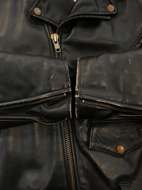 HARLEY-DAVIDSON（ハーレーダビッドソン）HARLEY-DAVIDSON (ハーレーダビッドソン) ダブルライダースジャケット ブラック サイズ:SIZE 38の古着・服飾アイテム