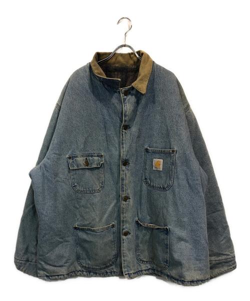 CarHartt（カーハート）CarHartt (カーハート) 裏地ブランケットデニムチョアジャケット インディゴ サイズ:-の古着・服飾アイテム