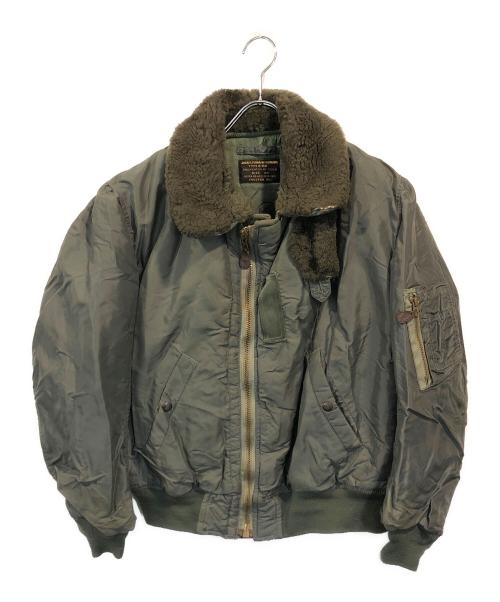HOUSTON（ヒューストン）HOUSTON (ヒューストン) B-15Bフライトジャケット オリーブ サイズ:SIZE 40の古着・服飾アイテム
